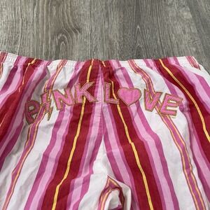 Y2k Victoria's Secret PINK Roll Up Pants XS Pink Rock n Roll Tour 30x30